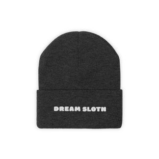 Dream Sloth Text Logo - Knit Beanie