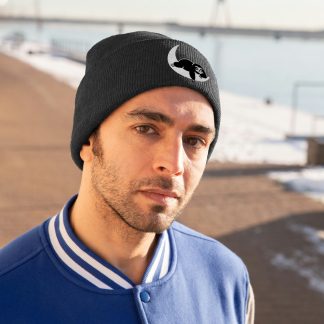Dream Sloth Logo - Black Knit Beanie